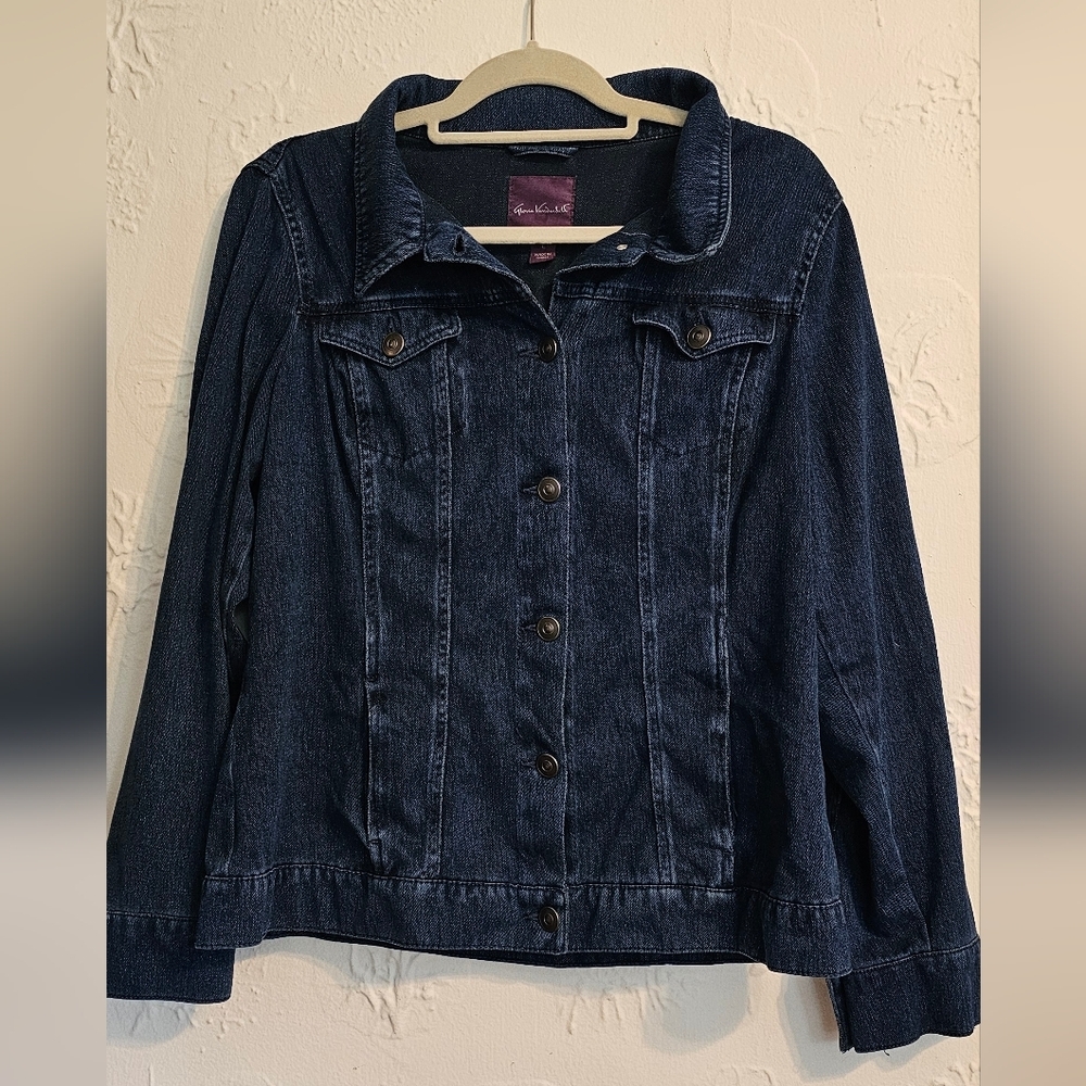 Gloria Vanderbilt Denim Jean Jacket Vintage Large